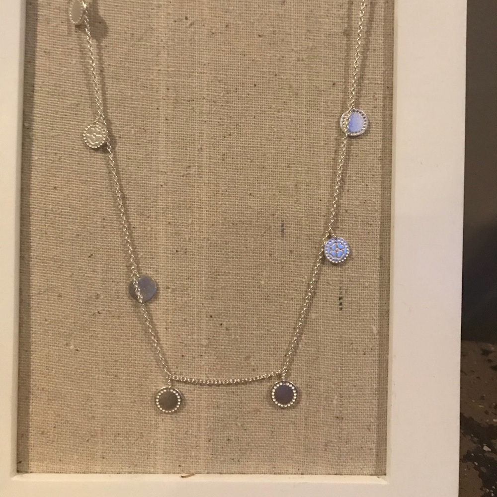 Stella & Dot Silver Dot Necklace